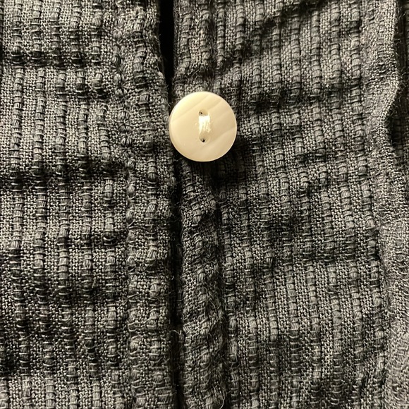 Quince Organic Textured Cotton Peasant Blouse - Picture 4 of 4